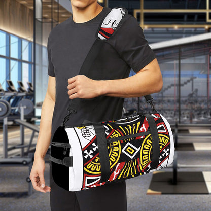 Queen Of Clubs Playing Card Print Gym Bag