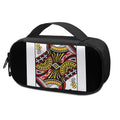 Queen Of Clubs Playing Card Print Portable Cooler Travel Case