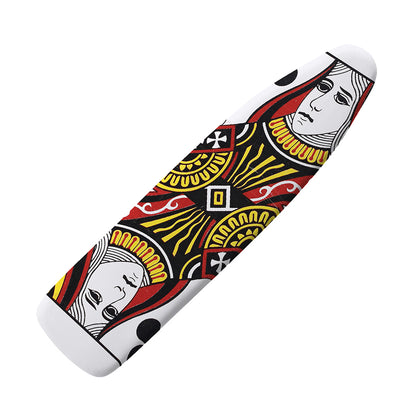 Queen Of Clubs Playing Card Print Ironing Board Cover