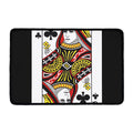 Queen Of Clubs Playing Card Print Kitchen Mat