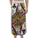 Queen Of Clubs Playing Card Print Lantern Pants