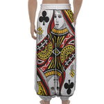 Queen Of Clubs Playing Card Print Lantern Pants