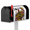 Queen Of Clubs Playing Card Print Mailbox Cover