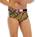 Queen Of Clubs Playing Card Print Men's Briefs