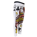 Queen Of Clubs Playing Card Print Men's Compression Pants