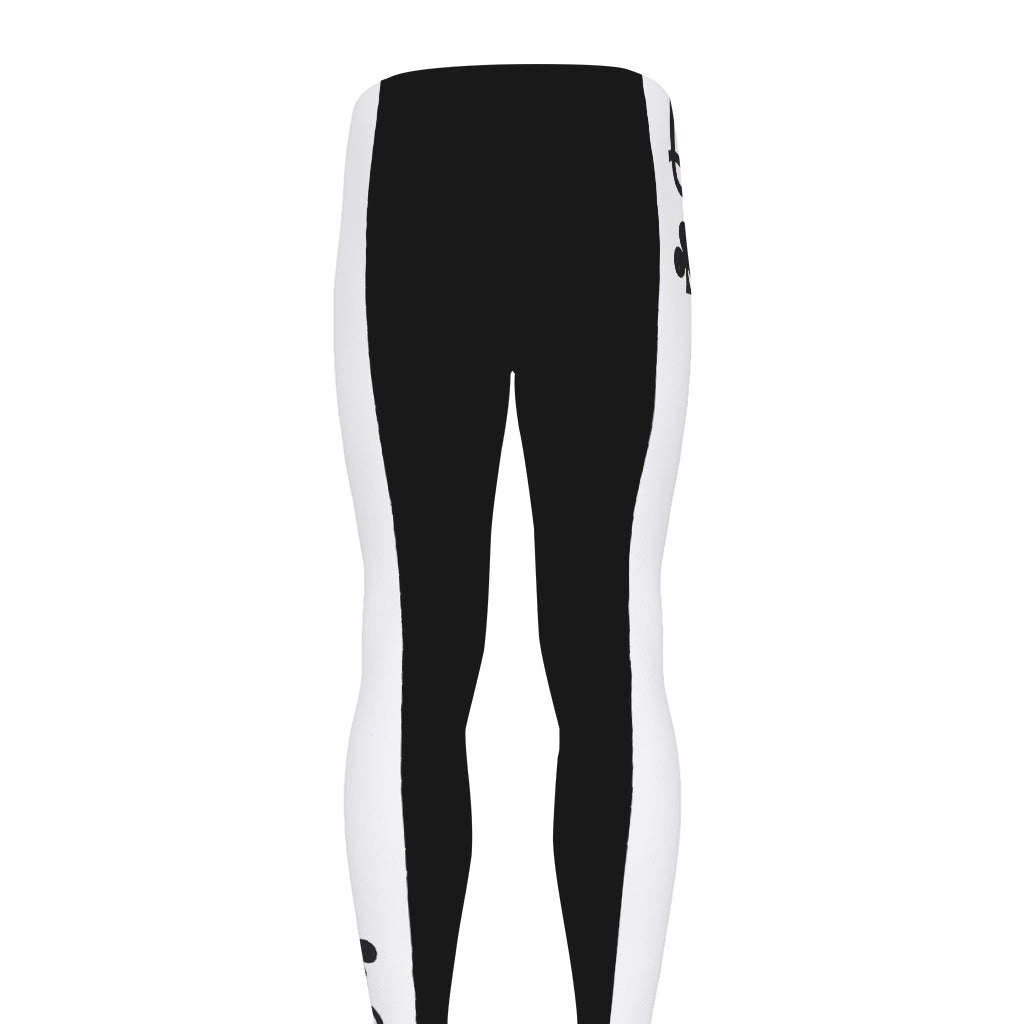 Queen Of Clubs Playing Card Print Men's leggings