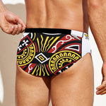 Queen Of Clubs Playing Card Print Men's Swim Briefs