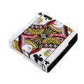 Queen Of Clubs Playing Card Print Outdoor Seat Cushion Cover