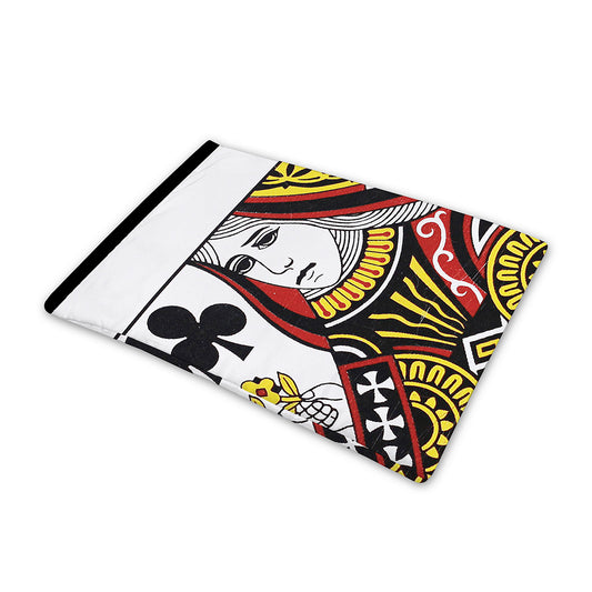 Queen Of Clubs Playing Card Print Pet Cooling Mat Cover