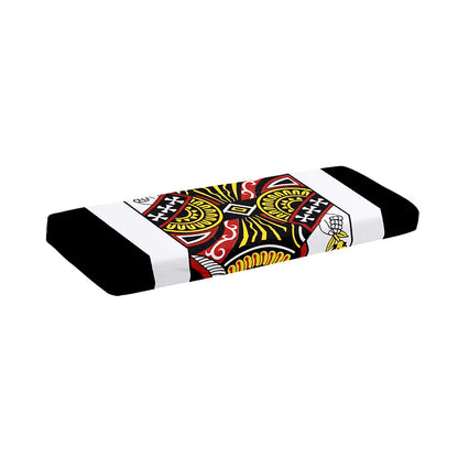 Queen Of Clubs Playing Card Print Piano Keyboard Cover