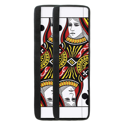 Queen Of Clubs Playing Card Print Refrigerator Handle Covers