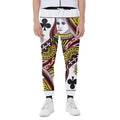 Queen Of Clubs Playing Card Print Joggers