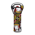 Queen Of Clubs Playing Card Print Single Neoprene Wine Tote