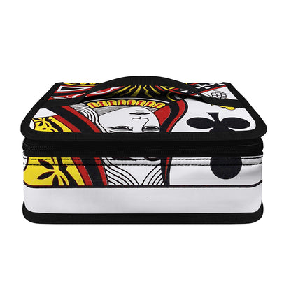 Queen Of Clubs Playing Card Print Small Lunch Bag
