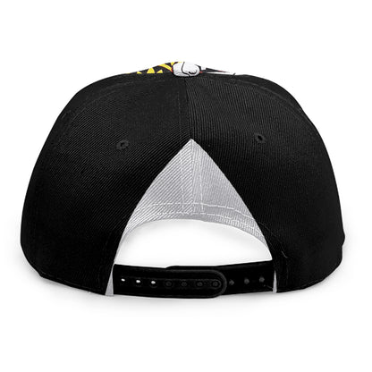 Queen Of Clubs Playing Card Print Snapback Cap