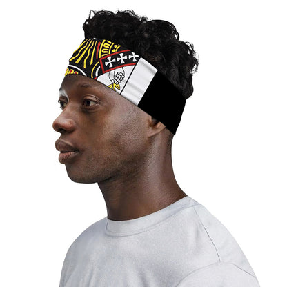 Queen Of Clubs Playing Card Print Sports Headband