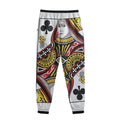 Queen Of Clubs Playing Card Print Sweatpants