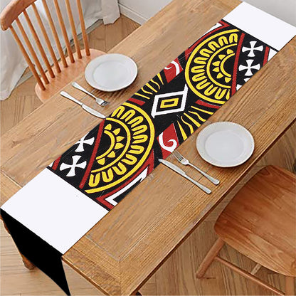 Queen Of Clubs Playing Card Print Table Runner