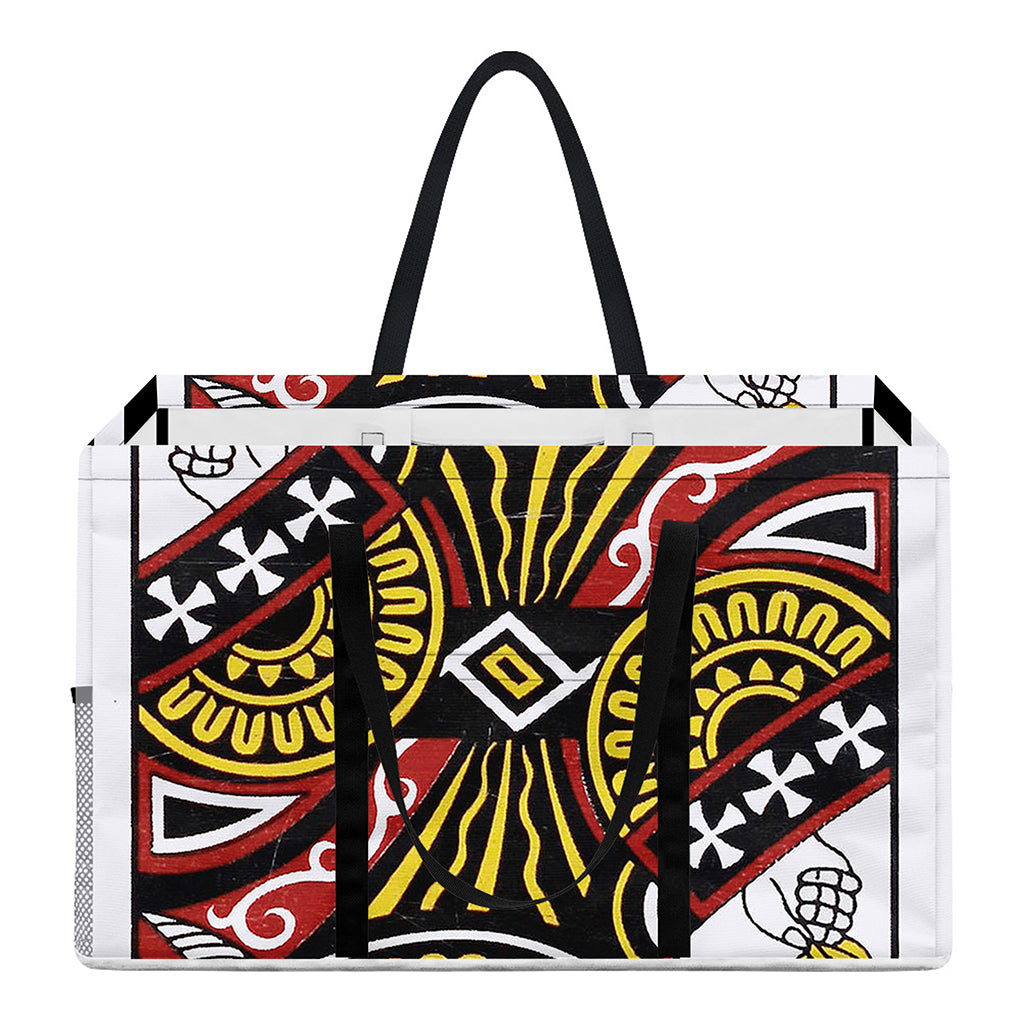 Queen Of Clubs Playing Card Print Utility Tote Bag