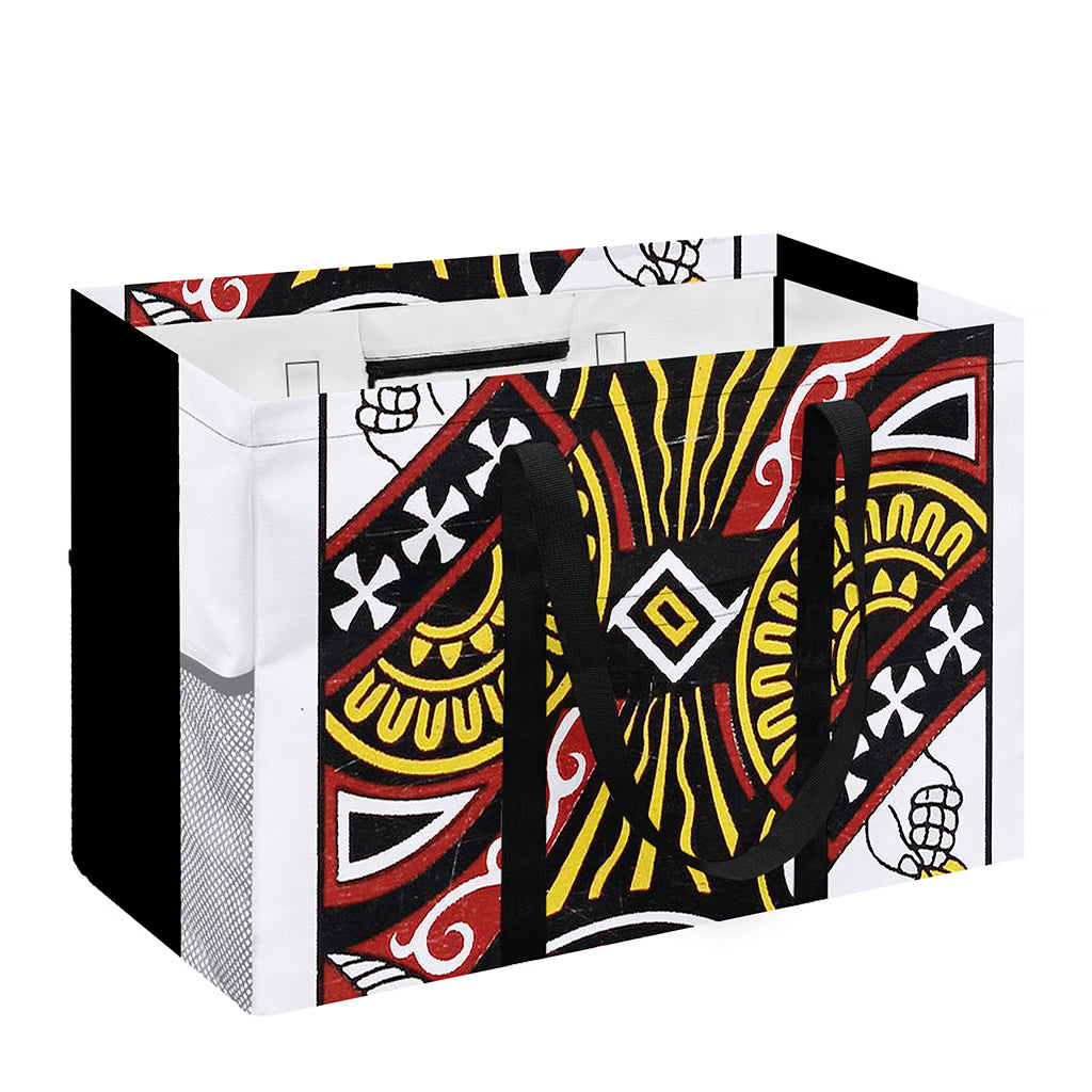 Queen Of Clubs Playing Card Print Utility Tote Bag