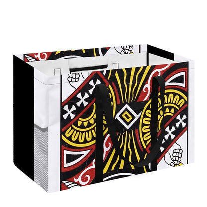 Queen Of Clubs Playing Card Print Utility Tote Bag