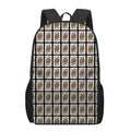 Queen Of Diamonds Pattern Print 17 Inch Backpack