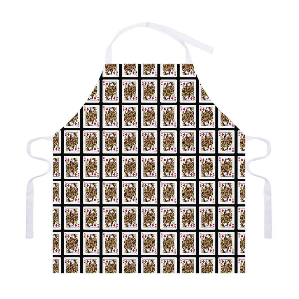 Queen Of Diamonds Pattern Print Adjustable Apron