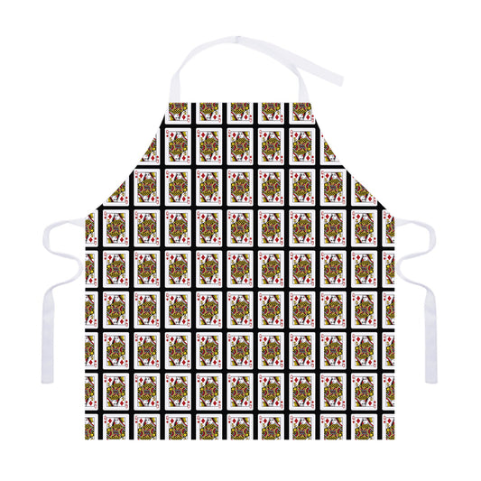 Queen Of Diamonds Pattern Print Adjustable Apron