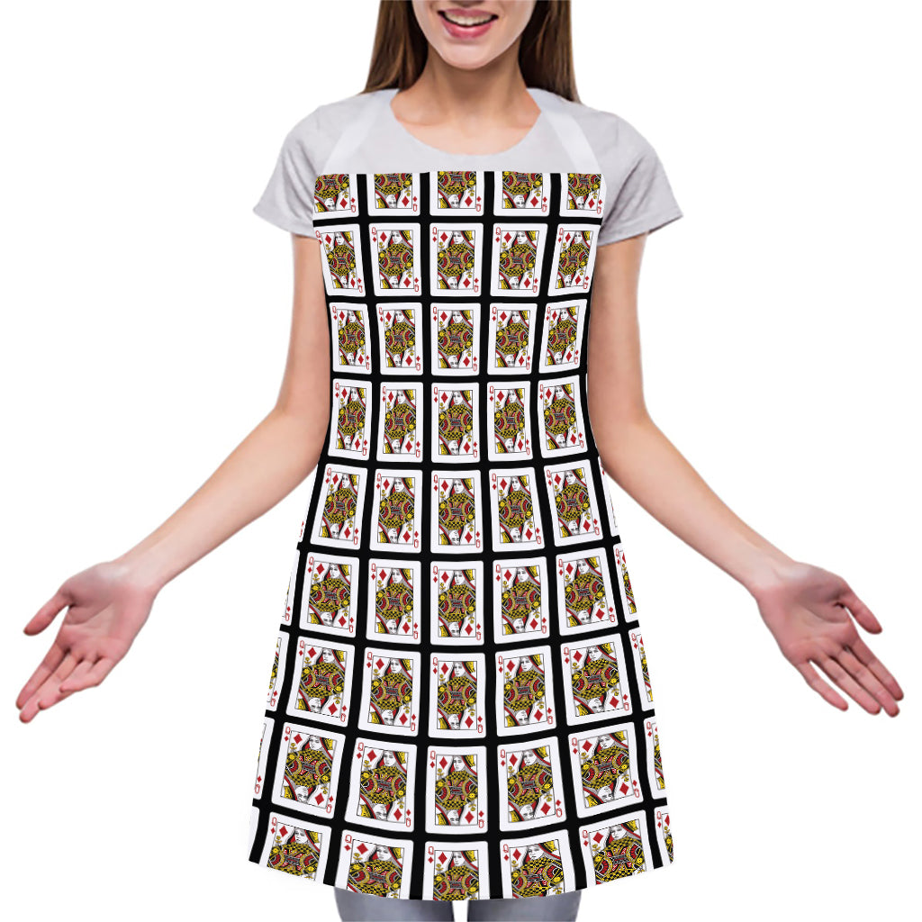 Queen Of Diamonds Pattern Print Adjustable Apron