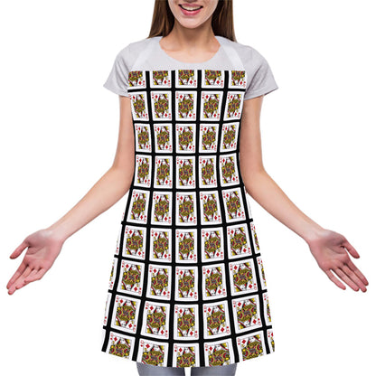 Queen Of Diamonds Pattern Print Adjustable Apron