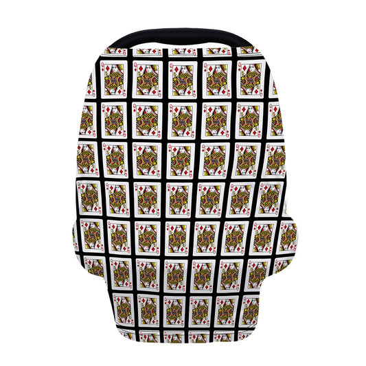 Queen Of Diamonds Pattern Print Baby Seat Cover
