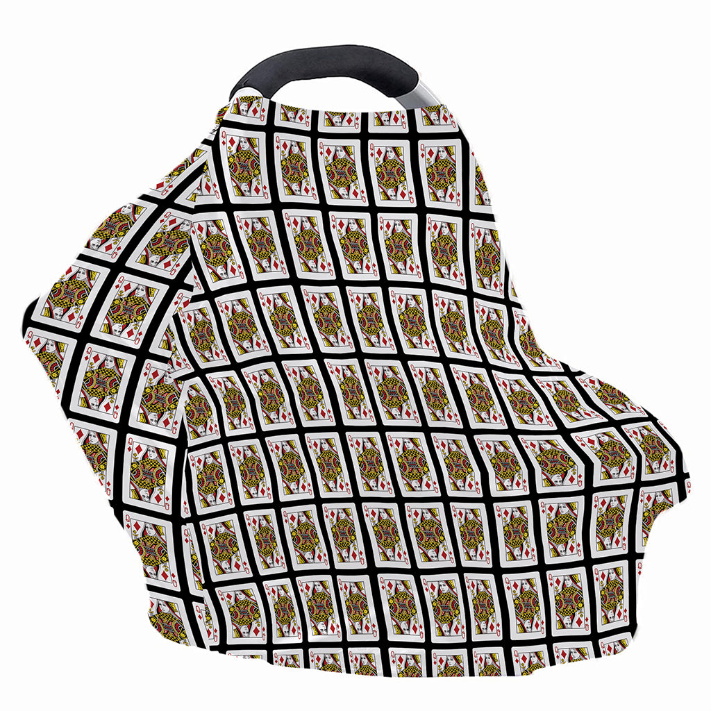 Queen Of Diamonds Pattern Print Baby Seat Cover