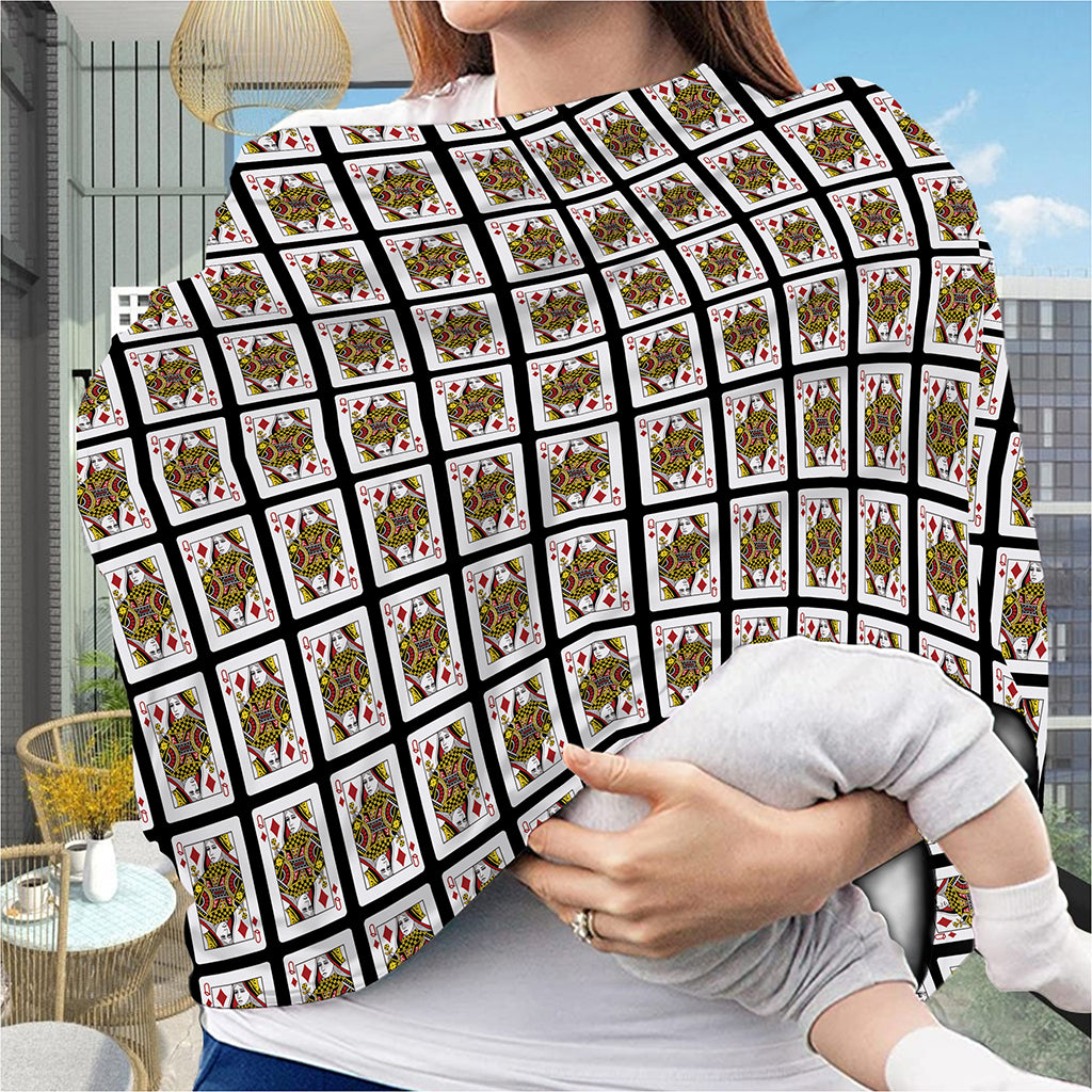 Queen Of Diamonds Pattern Print Baby Seat Cover