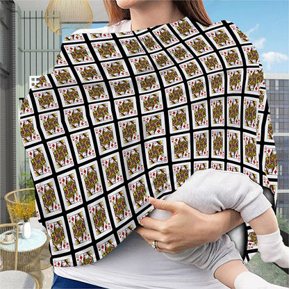 Queen Of Diamonds Pattern Print Baby Seat Cover