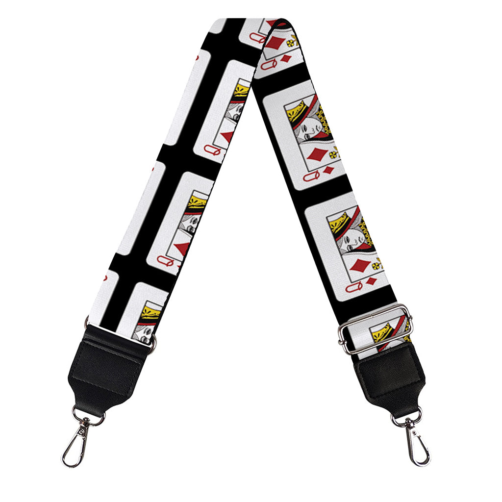 Queen Of Diamonds Pattern Print Bag Strap