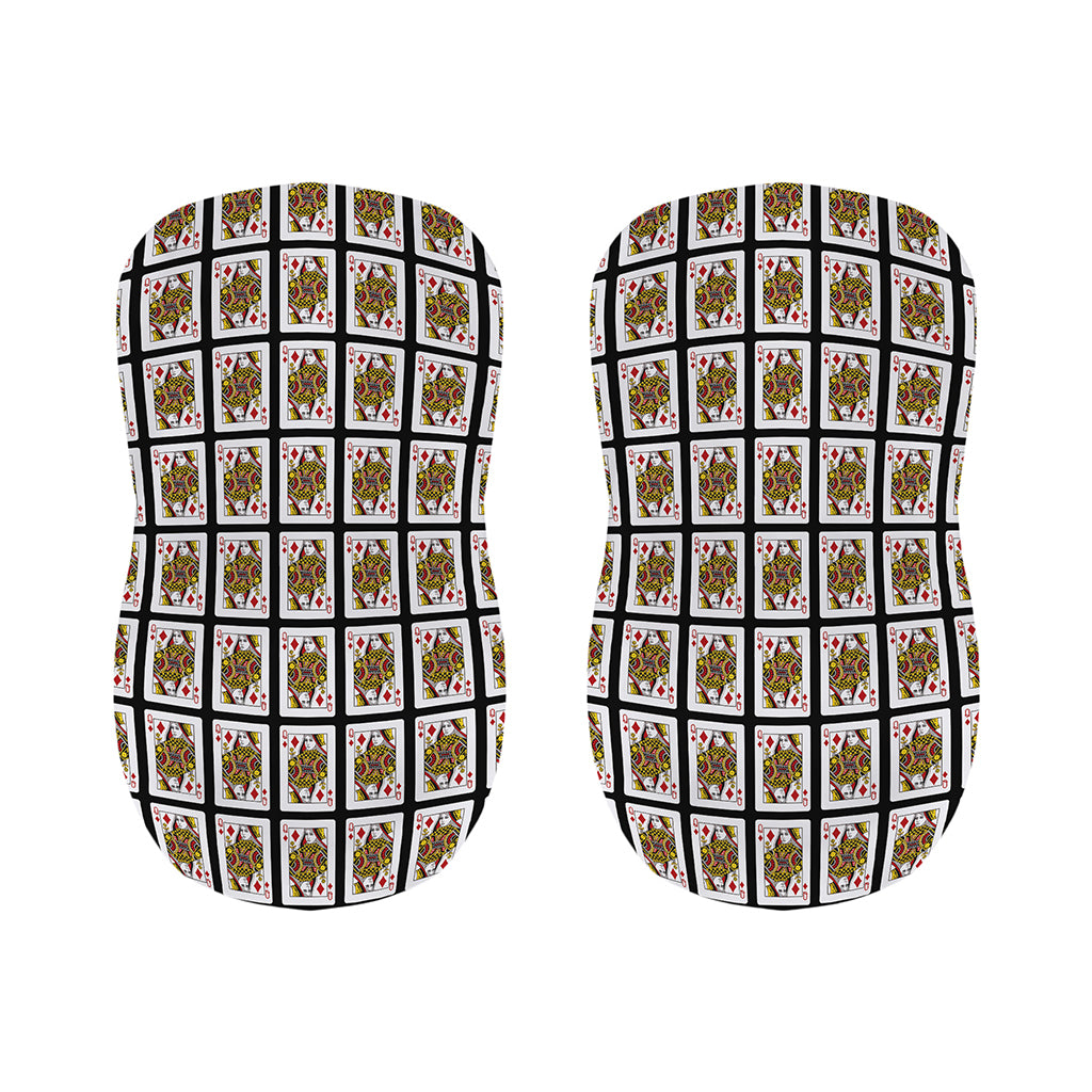 Queen Of Diamonds Pattern Print Bar Stool Covers