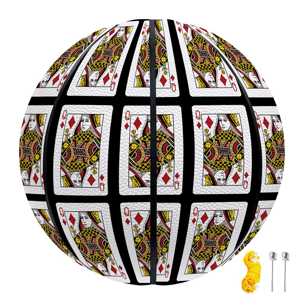 Queen Of Diamonds Pattern Print Basketball