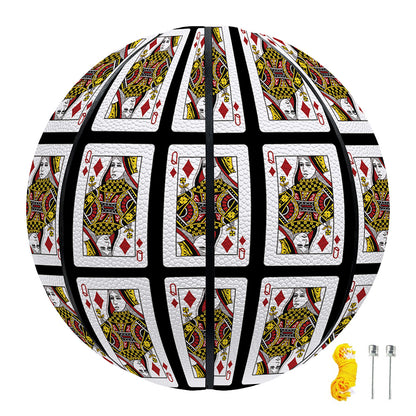 Queen Of Diamonds Pattern Print Basketball