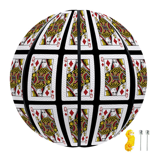 Queen Of Diamonds Pattern Print Basketball