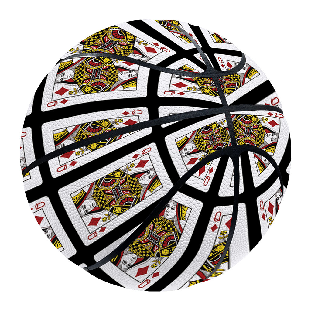 Queen Of Diamonds Pattern Print Basketball