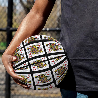 Queen Of Diamonds Pattern Print Basketball