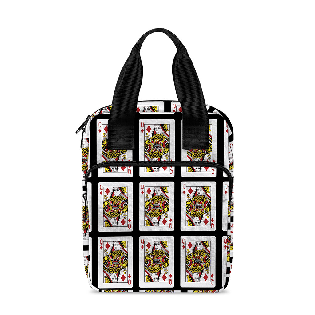 Queen Of Diamonds Pattern Print Bible Tote Bag