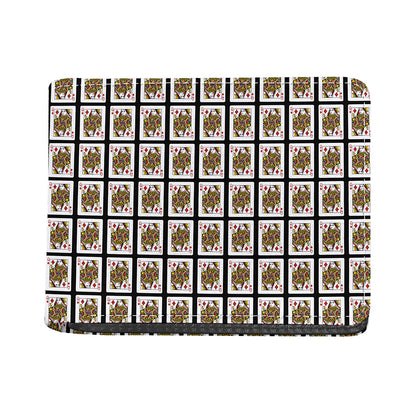 Queen Of Diamonds Pattern Print Bifold Wallet