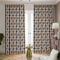 Queen Of Diamonds Pattern Print Dimout Pencil Pleat Curtains
