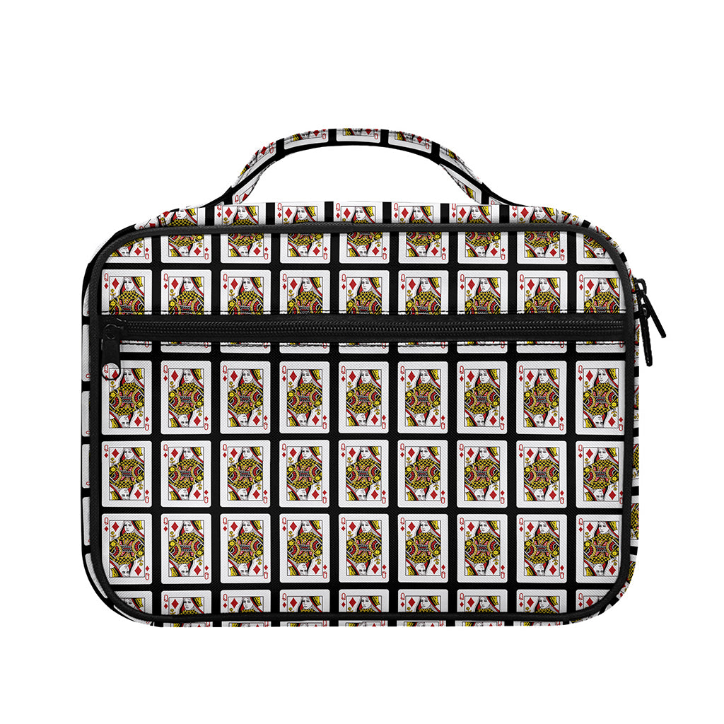 Queen Of Diamonds Pattern Print Briefcase Bible Bag