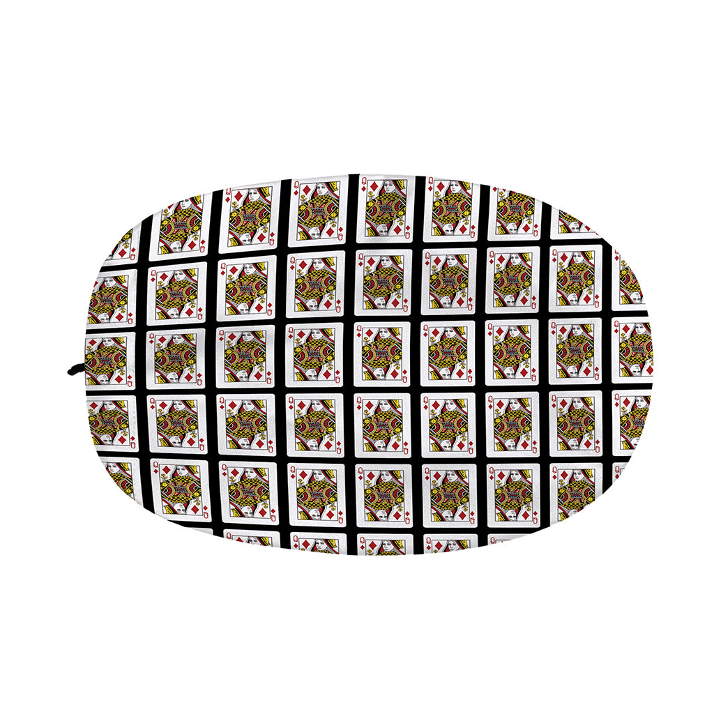 Queen Of Diamonds Pattern Print Car Side Mirror Covers