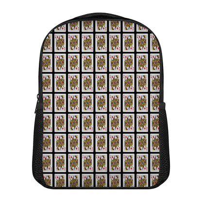 Queen Of Diamonds Pattern Print Casual Backpack