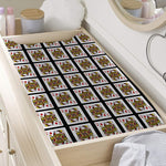 Queen Of Diamonds Pattern Print Changing Pad Cover