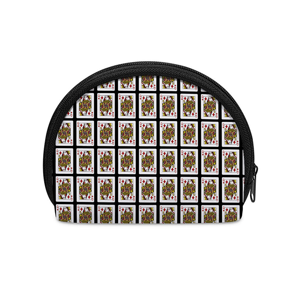 Queen Of Diamonds Pattern Print Coin Purse