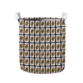 Queen Of Diamonds Pattern Print Collapsible Laundry Basket